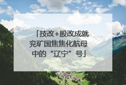 技改+股改成就兖矿国焦焦化航母中的“辽宁”号