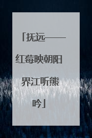 抚远——红莓映朝阳 界江听熊吟
