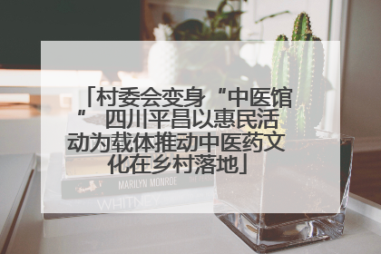 村委会变身“中医馆” 四川平昌以惠民活动为载体推动中医药文化在乡村落地