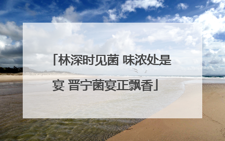 林深时见菌 味浓处是宴 晋宁菌宴正飘香