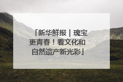 新华鲜报｜瑰宝更青春！看文化和自然遗产新光彩
