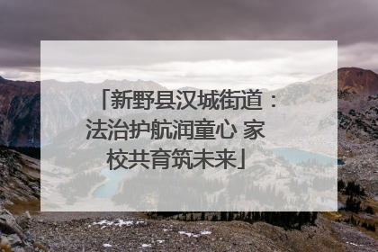 新野县汉城街道：法治护航润童心 家校共育筑未来