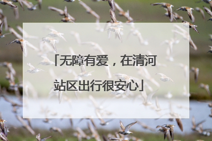 无障有爱，在清河站区出行很安心