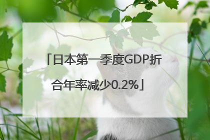 日本第一季度GDP折合年率减少0.2%