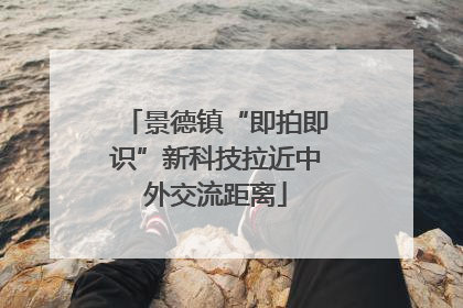 景德镇“即拍即识”新科技拉近中外交流距离
