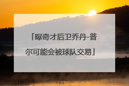 曝奇才后卫乔丹-普尔可能会被球队交易