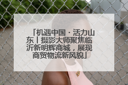 机遇中国・活力山东丨摄影大师聚焦临沂新明辉商城，展现商贸物流新风貌