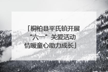 桐柏县平氏镇开展“六一”关爱活动 情暖童心助力成长