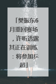 樊振东6月重回赛场，许昕透露其正在训练：将参加乒超