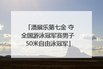 潘展乐第七金 夺全国游泳冠军赛男子50米自由泳冠军