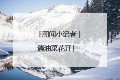 潮闻小记者｜遇油菜花开
