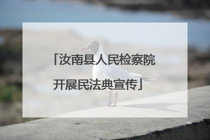 汝南县人民检察院开展民法典宣传