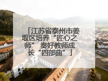 江苏省泰州市姜堰区培养“匠心之师” 奏好教师成长“四部曲”