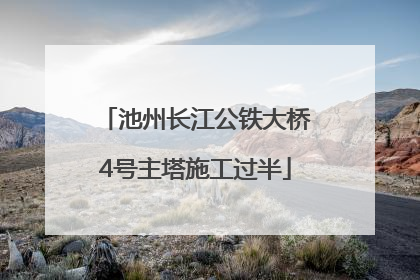 池州长江公铁大桥4号主塔施工过半