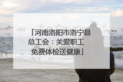 河南洛阳市洛宁县总工会：关爱职工 免费体检送健康