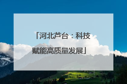 河北芦台：科技赋能高质量发展