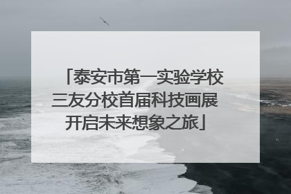 泰安市第一实验学校三友分校首届科技画展开启未来想象之旅