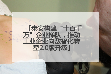 泰安构建“十百千万”企业梯队，推动工业企业向数智化转型2.0版升级