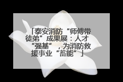 泰安消防“师傅带徒弟”成果展：人才“强基”，为消防救援事业“蓄能”