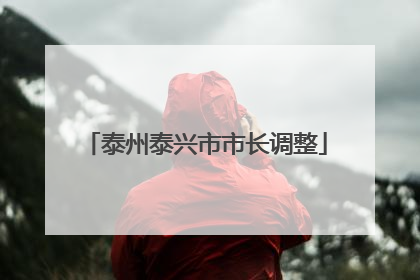 泰州泰兴市市长调整