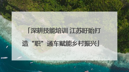 深耕技能培训 江苏盱眙打造“职”通车赋能乡村振兴