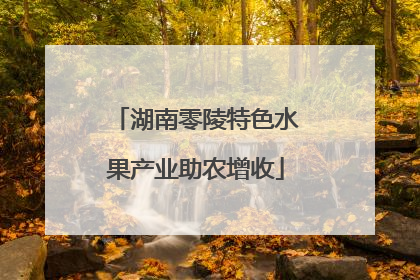 湖南零陵特色水果产业助农增收