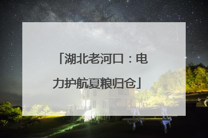 湖北老河口：电力护航夏粮归仓