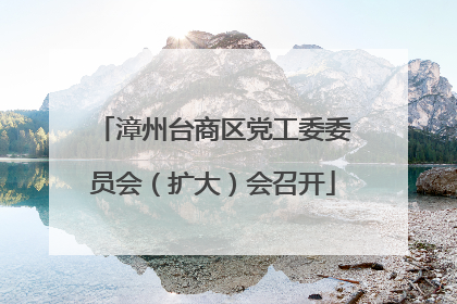 漳州台商区党工委委员会（扩大）会召开