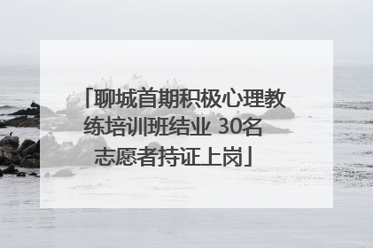 聊城首期积极心理教练培训班结业 30名志愿者持证上岗