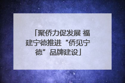 聚侨力促发展 福建宁德推进“侨见宁德”品牌建设