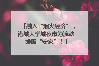 融入“烟火经济”，港城大学城夜市为流动摊贩“安家”！