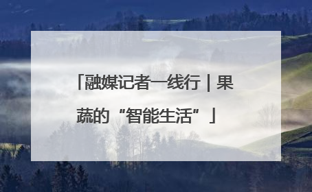 融媒记者一线行｜果蔬的“智能生活”
