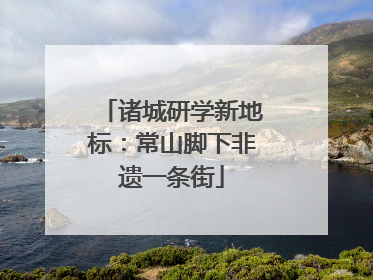 诸城研学新地标：常山脚下非遗一条街