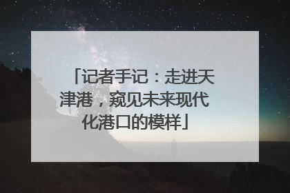 记者手记：走进天津港，窥见未来现代化港口的模样