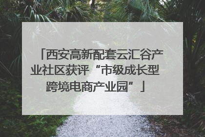 西安高新配套云汇谷产业社区获评“市级成长型跨境电商产业园”