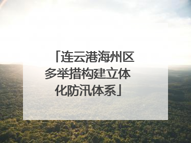 连云港海州区多举措构建立体化防汛体系