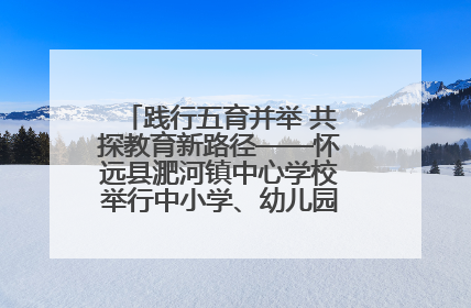 践行五育并举 共探教育新路径——怀远县淝河镇中心学校举行中小学、幼儿园班主任论坛活动