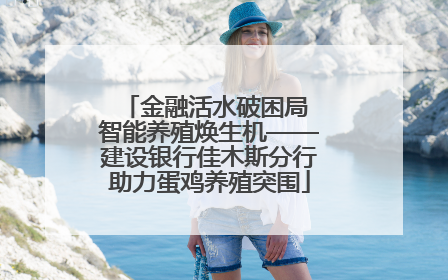 金融活水破困局 智能养殖焕生机——建设银行佳木斯分行助力蛋鸡养殖突围