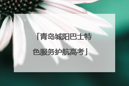 青岛城阳巴士特色服务护航高考