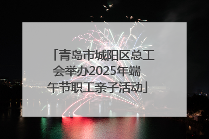 青岛市城阳区总工会举办2025年端午节职工亲子活动
