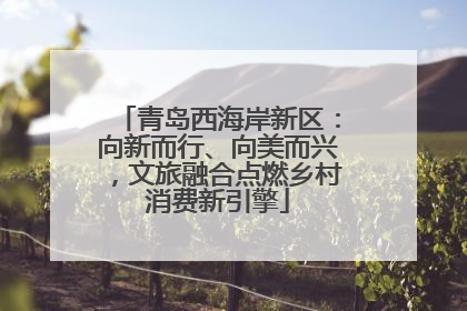 青岛西海岸新区：向新而行、向美而兴，文旅融合点燃乡村消费新引擎