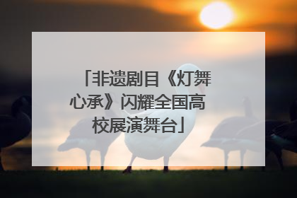 非遗剧目《灯舞心承》闪耀全国高校展演舞台