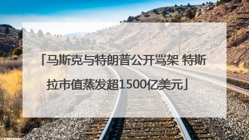 马斯克与特朗普公开骂架 特斯拉市值蒸发超1500亿美元