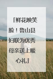 鲜花映笑脸！鲁山县妇联为优秀母亲送上暖心礼