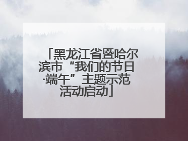 黑龙江省暨哈尔滨市“我们的节日·端午”主题示范活动启动