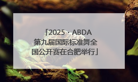 2025・ABDA 第九届国际标准舞全国公开赛在合肥举行