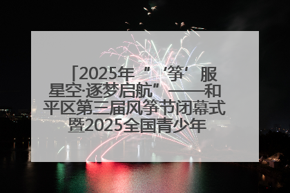 2025年“‘筝’服星空·逐梦启航”——和平区第三届风筝节闭幕式 暨2025全国青少年风筝制作放飞赛（沈阳站）颁奖仪式