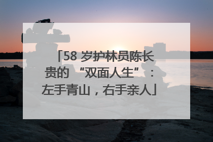58 岁护林员陈长贵的 “双面人生”：左手青山，右手亲人